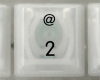 2 @ Keycap, iBook G3 Clamshell, Original