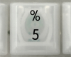 5 % Keycap, iBook G3 Clamshell, Original